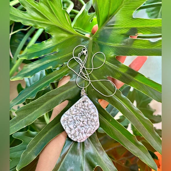 Blue Lace Agate necklace - Picture 4 of 4